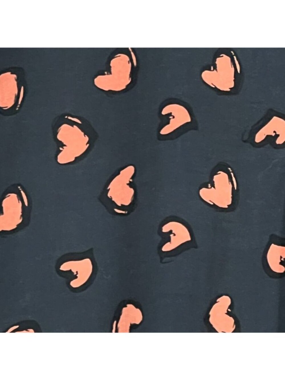 AllSaints Mnanza SS Shirt Mens L AOP Black Heart Print Short Sleeve Camp Collar - Picture 3 of 11
